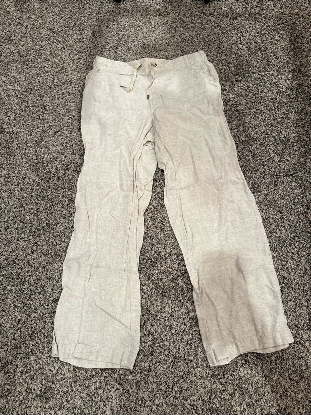 L.L. Bean Linen Drawstring Pants